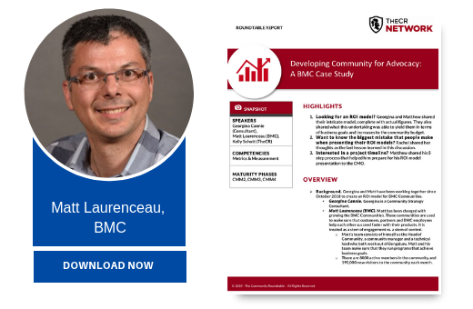 Developing Community for Advocacy: A BMC Case Study