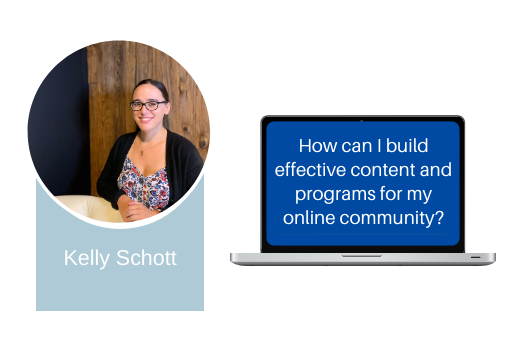 How can I build effective content and programs for my online community?